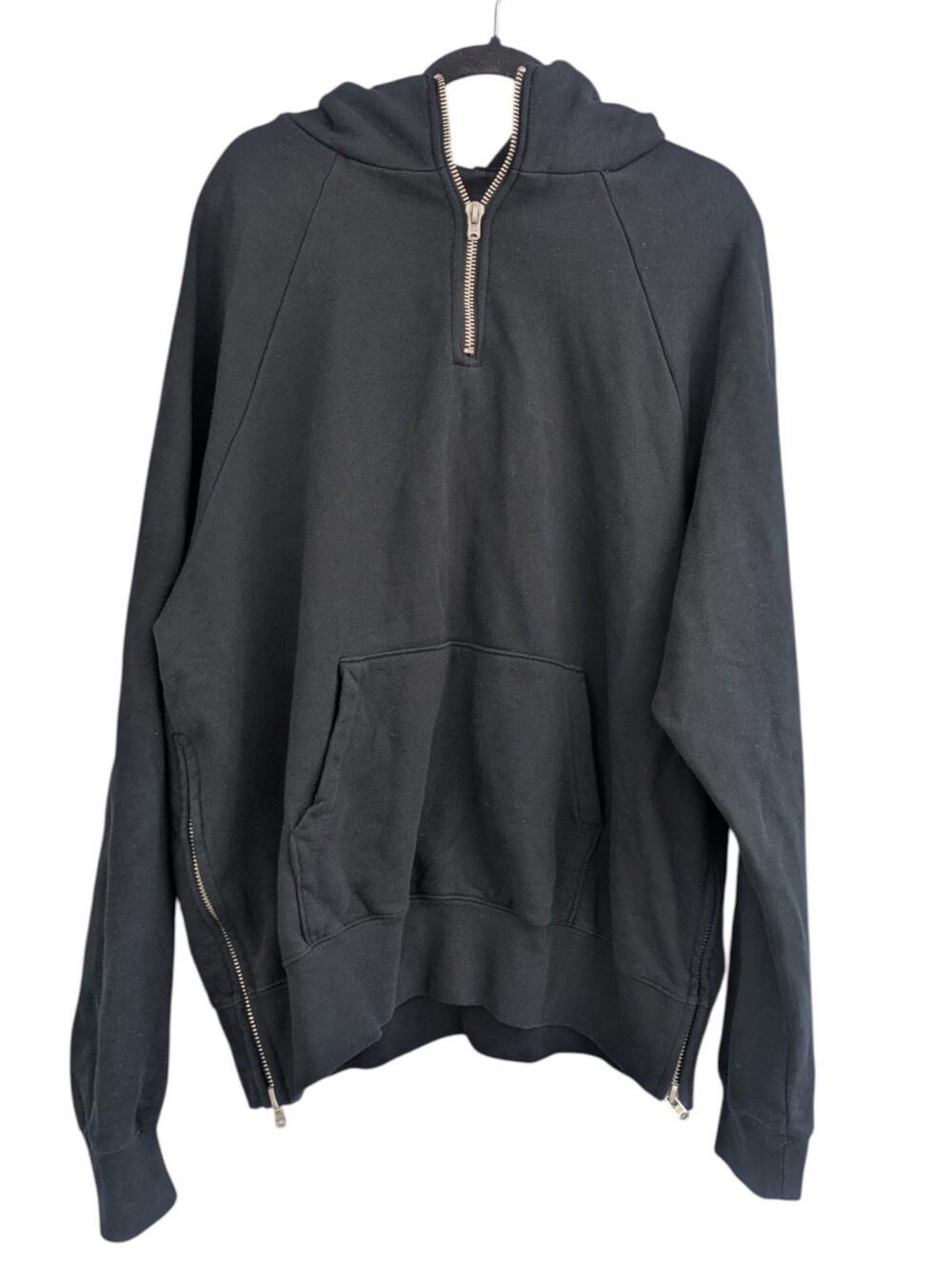 Fear of God Black 1/4 Zip Hoodie